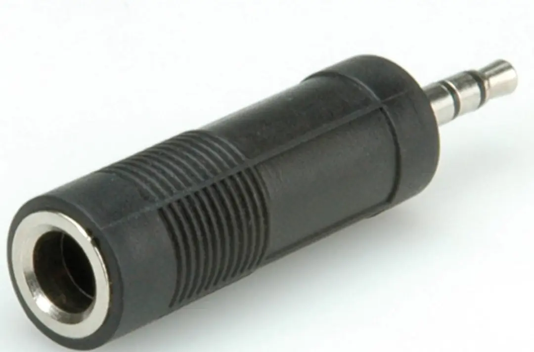 Roline Stereo Adapter 3.5mm naar 6.35mm - Zwart