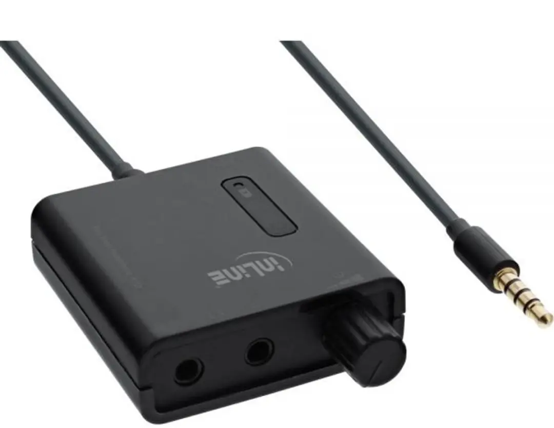 InLine Bass Boosting Hoofdtelefoon Splitter 0,30m