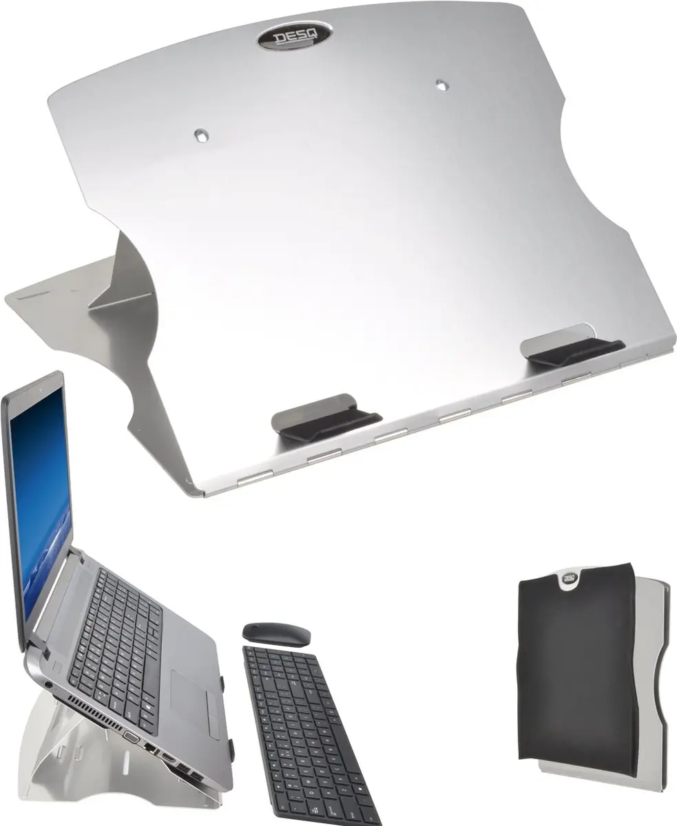 Desq Laptopstandaard 1506 Aluminium