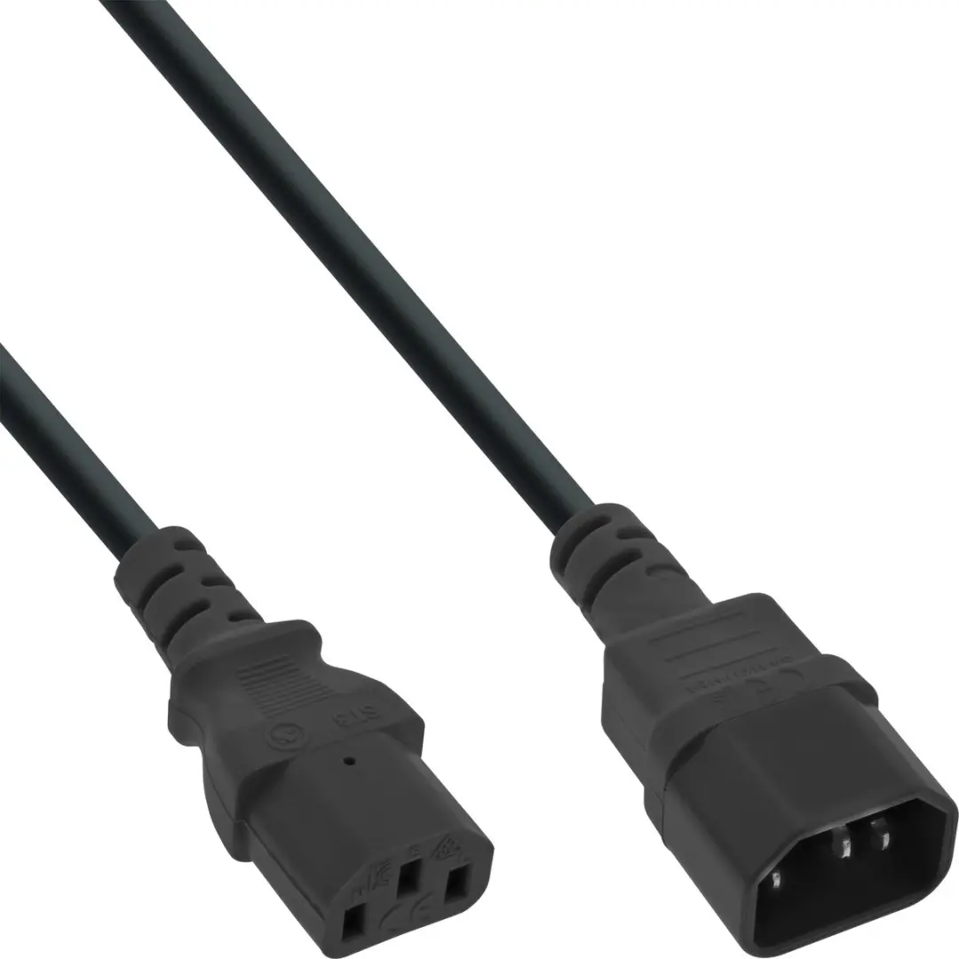 InLine C13-C14 Stroomkabel 3x1,5mm²