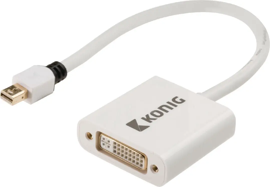 Konig Mini DisplayPort naar DVI Adapter 0,20m