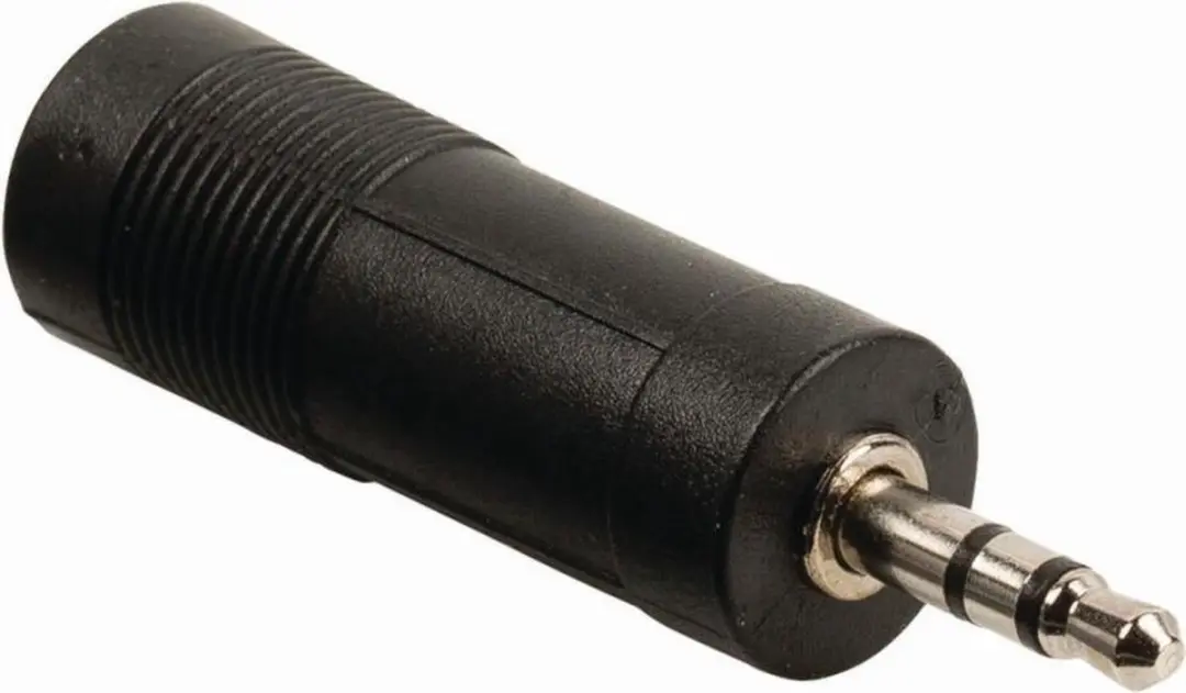 Nedis 3,5mm naar 6,35mm Stereo-Audioadapter - Zwart