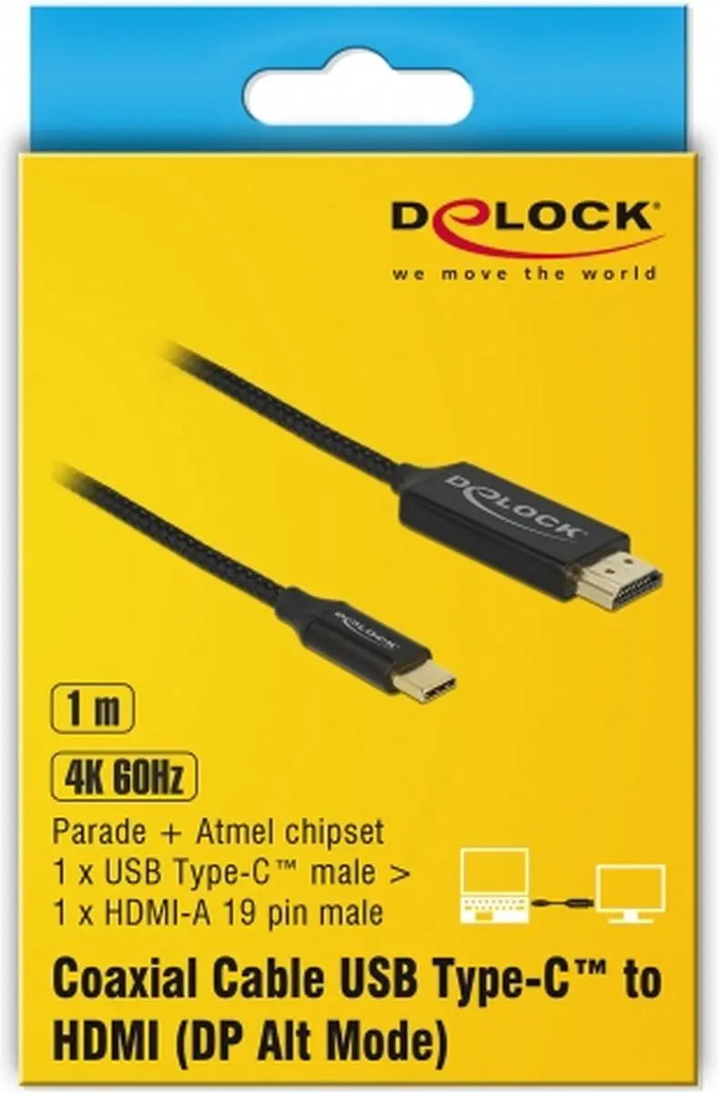 Delock USB-C naar HDMI Kabel 84904 - 1m - 4K 60Hz