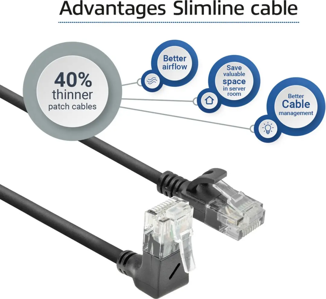 ACT DC4905 U/UTP CAT6A Patchkabel 5m - Zwart