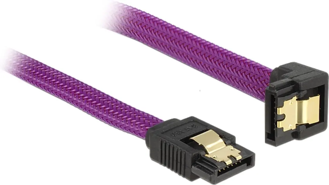 Delock SATA Datakabel 6 Gbit/s - Paars - 0,20m