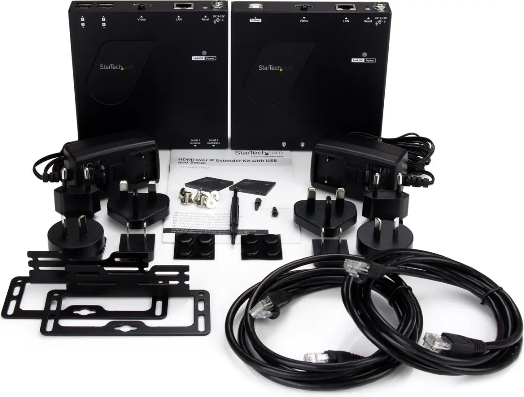 Startech HDMI & USB over IP Distributie Set ST12MHDLANU - 1080p - Zwart - afbeelding 6 van 6