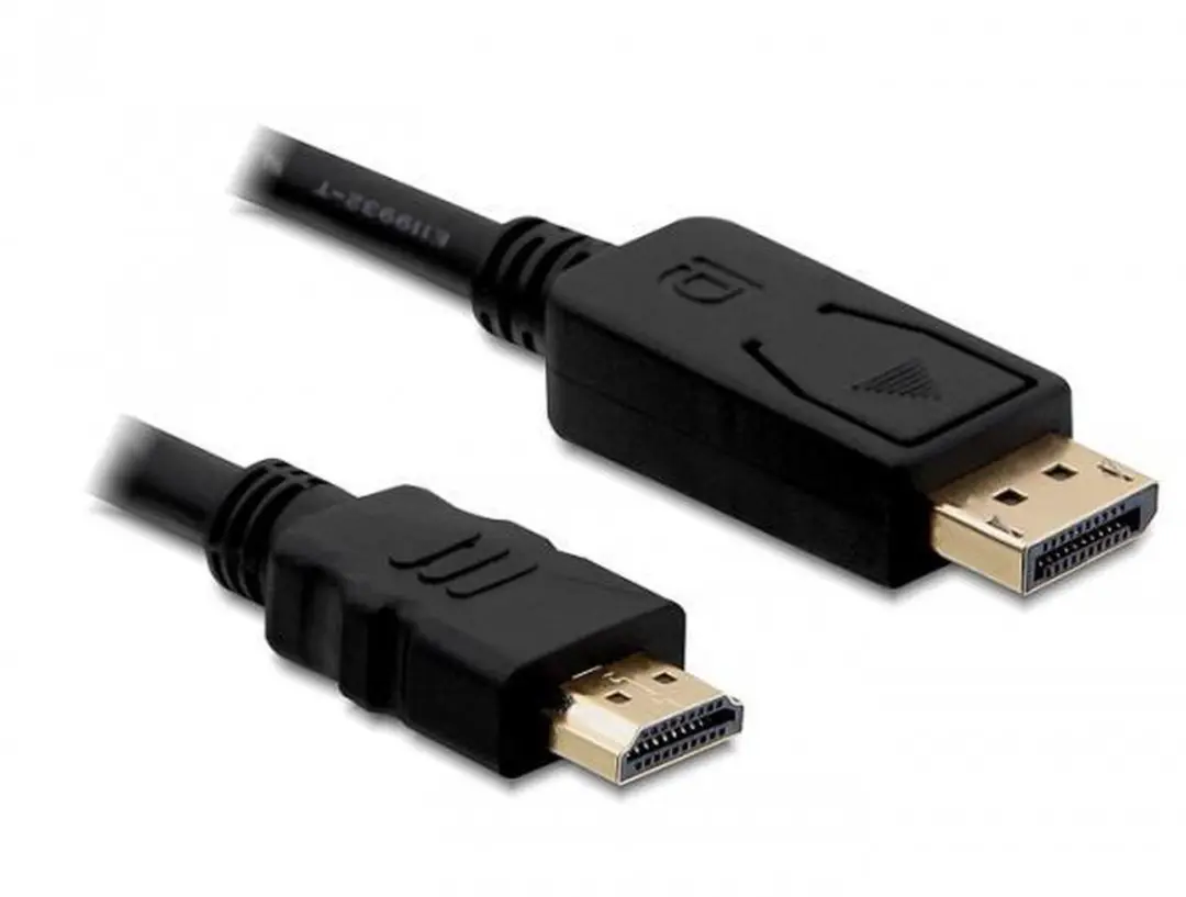 Delock DisplayPort naar HDMI Kabel 1m - Zwart