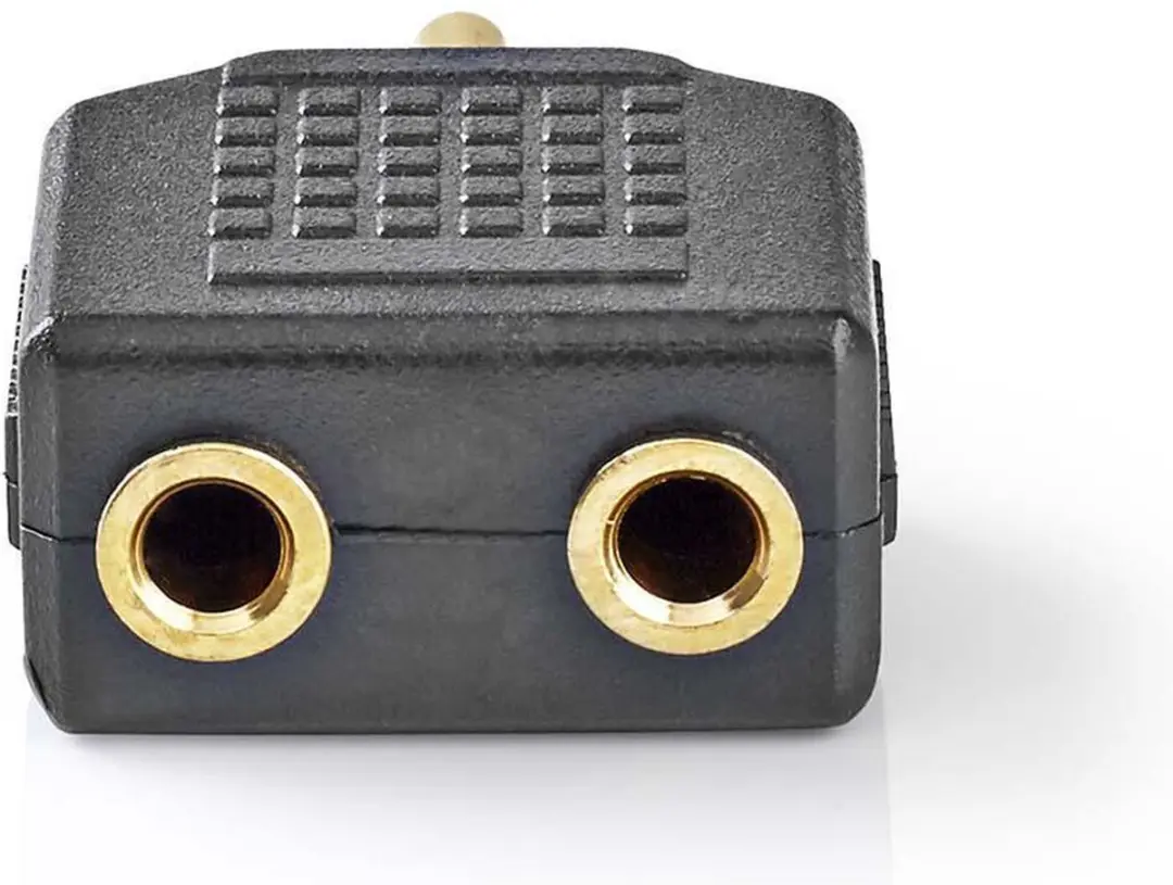 Nedis CABW22945AT Stereo-Audioadapter 3,5mm - 2x Vrouwelijk Verguld - Antraciet