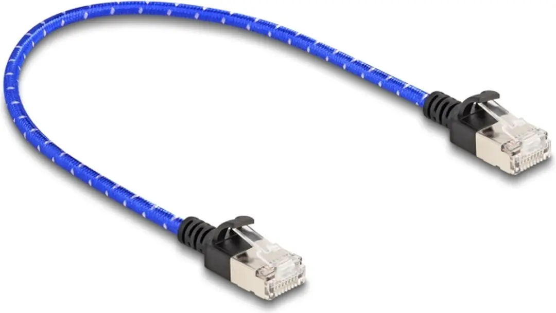 Delock Cat.6A U/FTP RJ45 Kabel 0,3m - Blauw