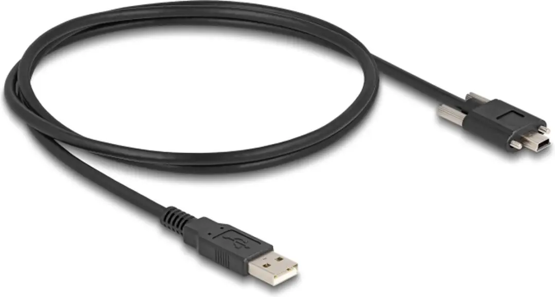 Delock USB 2.0 Kabel A naar Mini-B 1m - Zwart