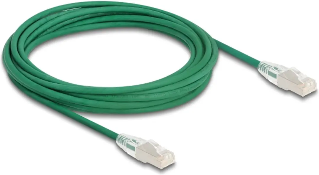 Delock Cat.6A RJ45 Kabel 5m - Groene U/FTP Slank