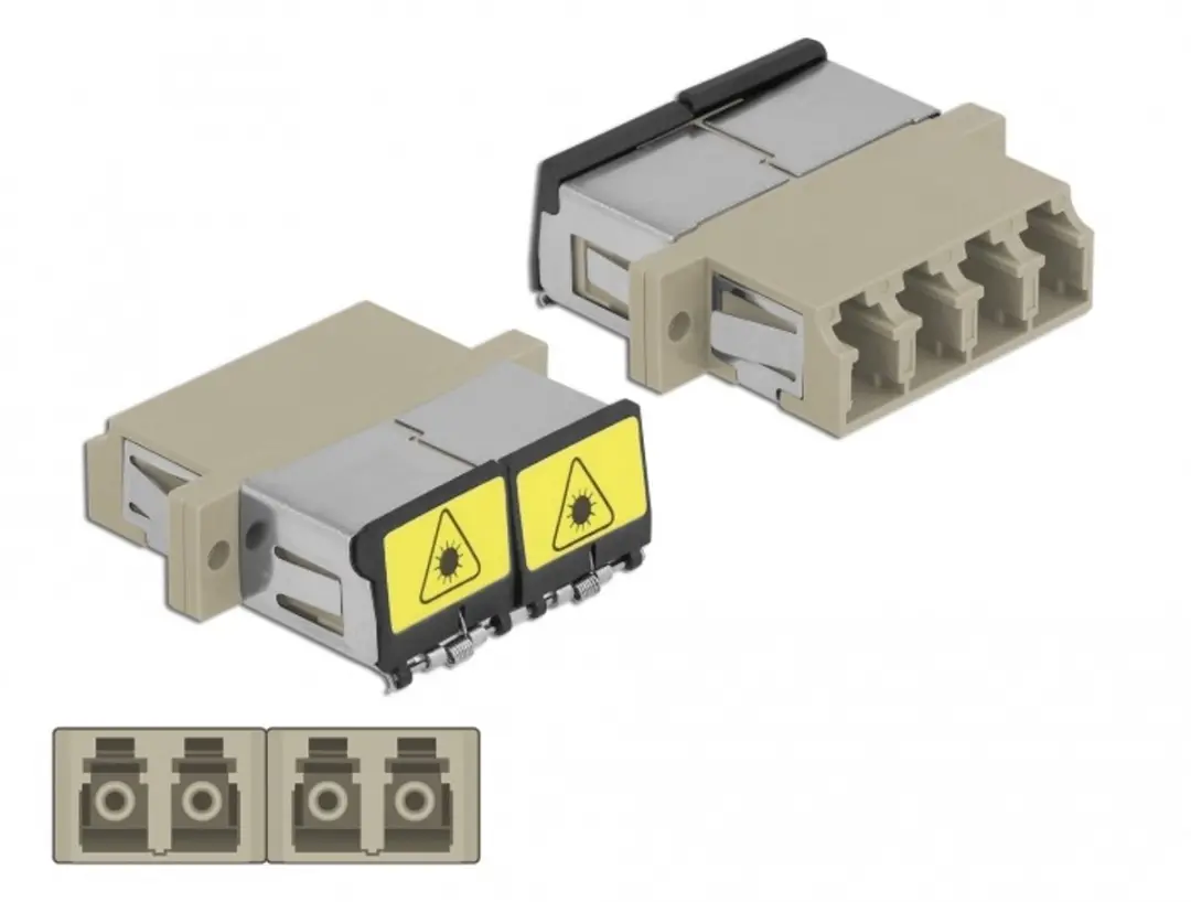 Delock LC Quad Female Optische Koppler