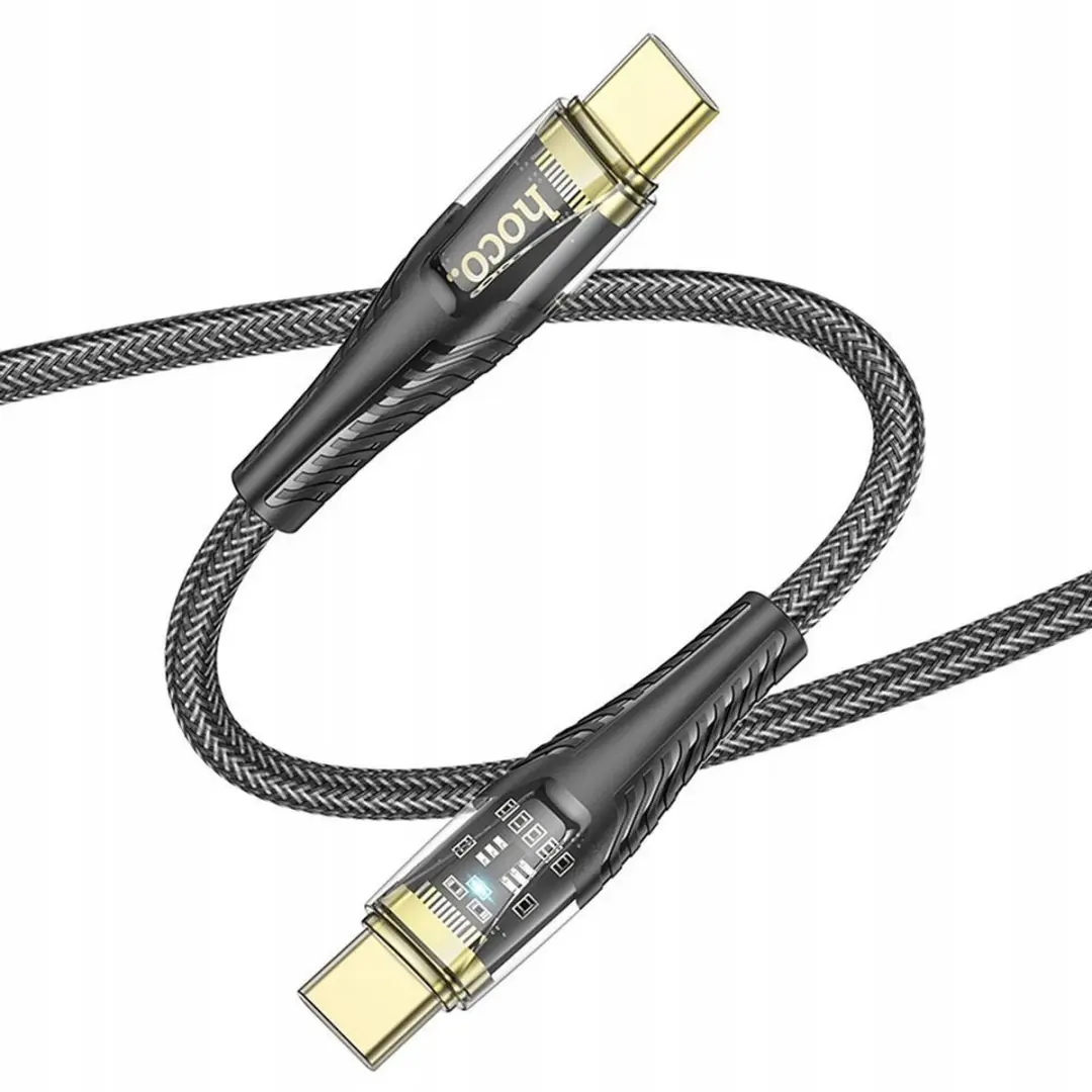 Hoco U121 USB-C Kabel 60W 1.2m - Zwart