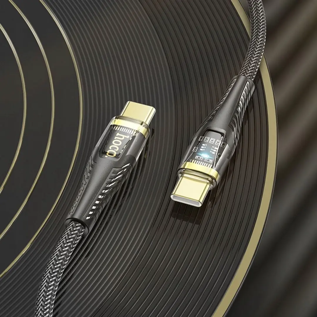 Hoco U121 USB-C Kabel 60W 1.2m - Zwart