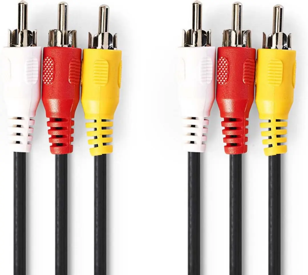 Nedis CVGP24300BK100 Composiet Videokabel 10m - Zwart
