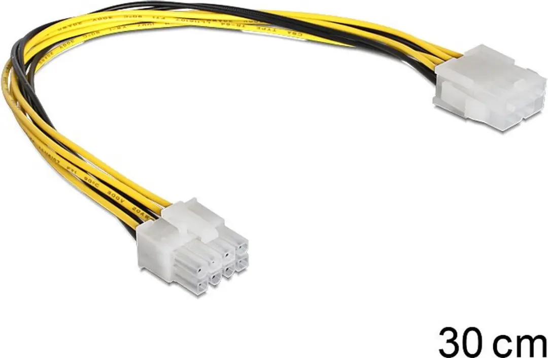 Delock 83342 Verlengkabel EPS 8-pin 30cm