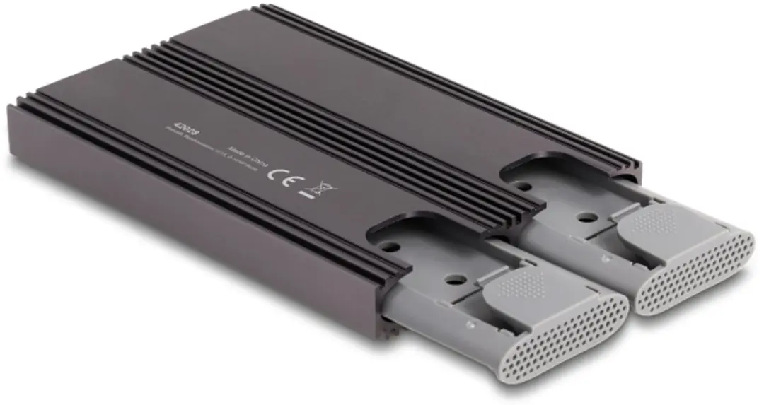 Delock Dual Combo M.2 NVMe/SATA Behuizing - USB Type-C - 2 Stuks