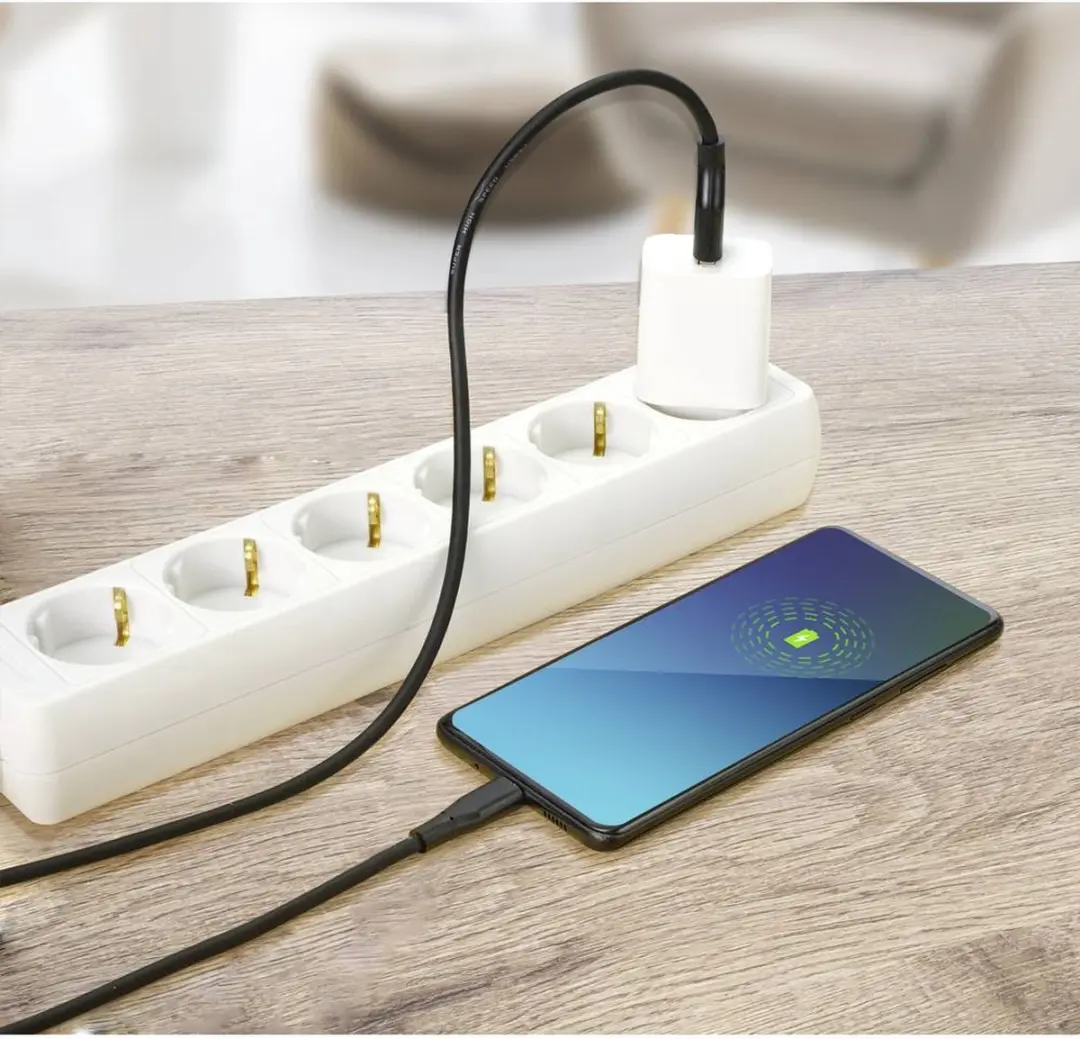 Renkforce USB 3.2 Gen1 USB-A naar USB-C Kabel 0,5m - Zwart
