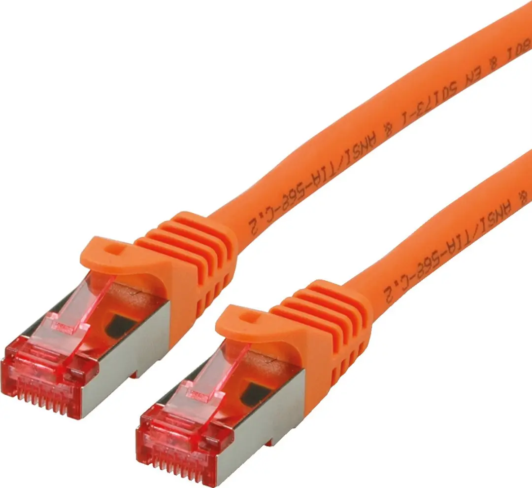 Roline Patchkabel Cat.6 S/FTP PiMF LSOH Oranje 1m