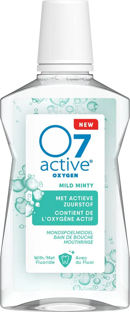 O7 Active Mondspoelmiddel Mild Minty - 500 ml