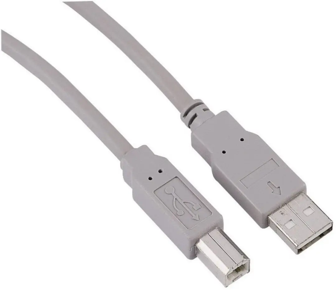 Hama USB A-B Printerkabel 1.8m - Grijs