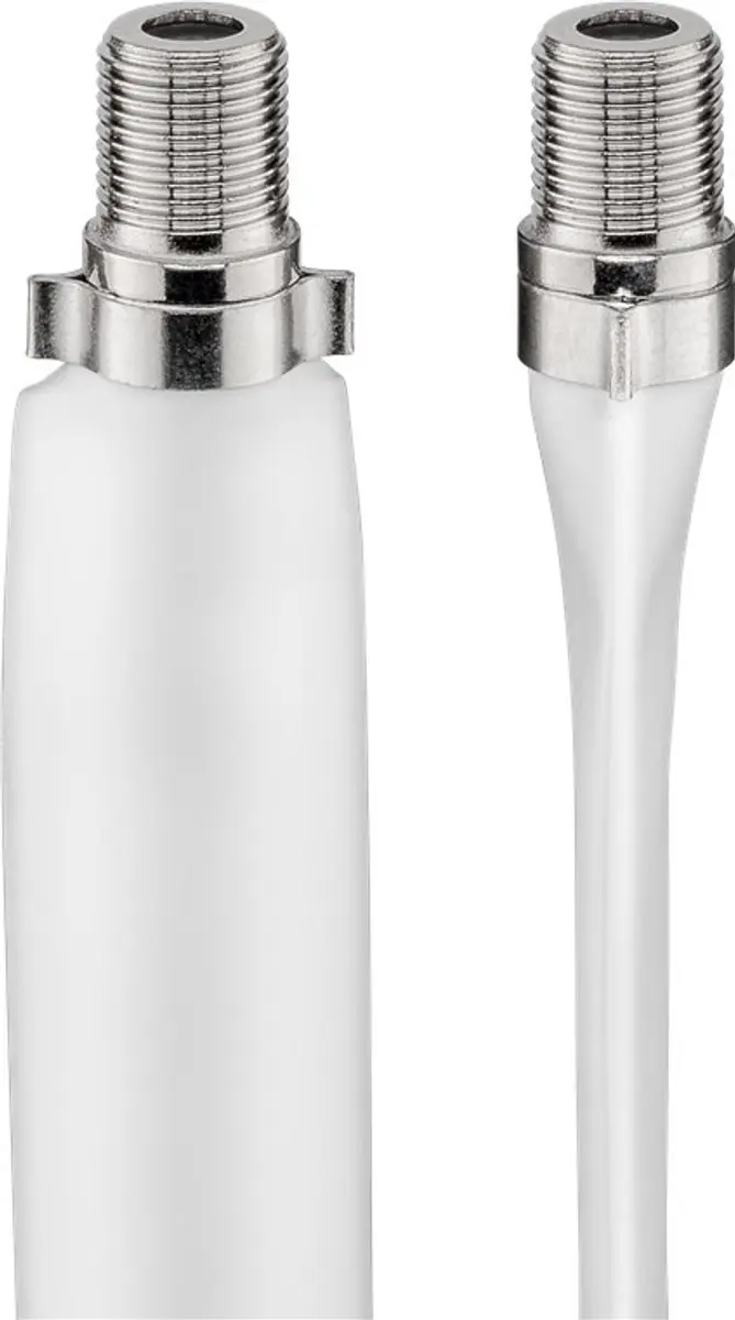 Goobay Antennekabel F-Connector 0.15m - Wit