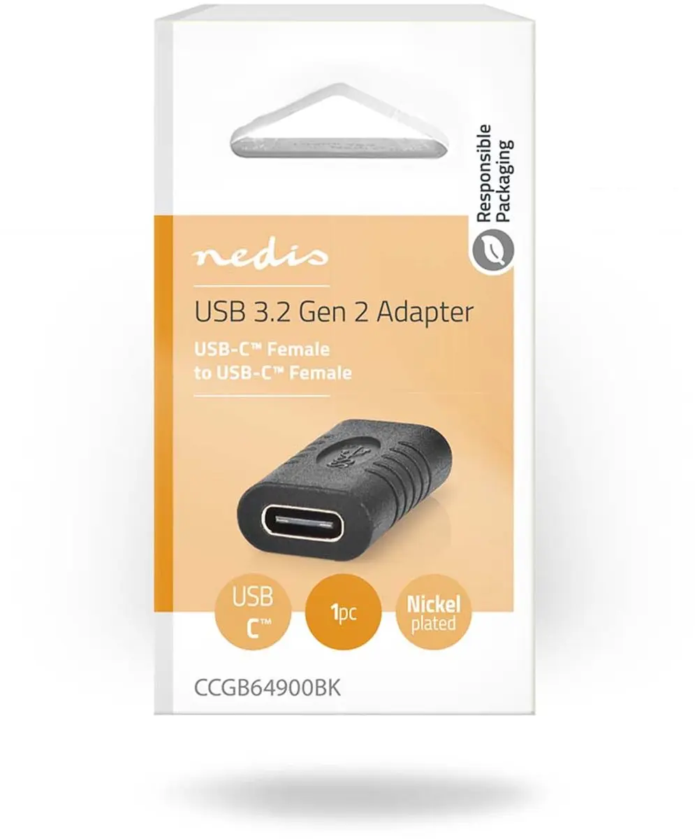 Nedis CCGB64900BK USB-C Adapter - 4K@60Hz - 10 Gbps - Zwart - afbeelding 6 van 6