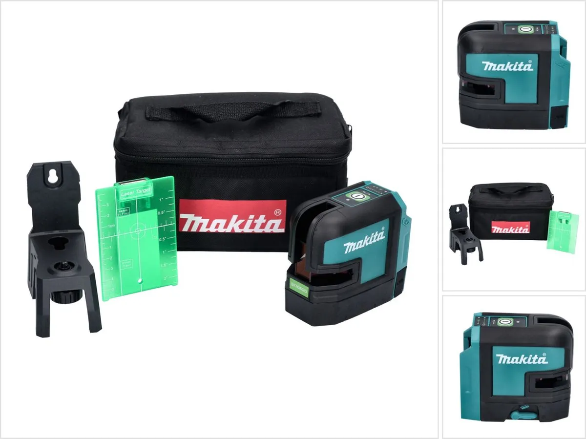 Makita SK106GDZ Kruislijn/Puntlaser Groen 12V - In tas