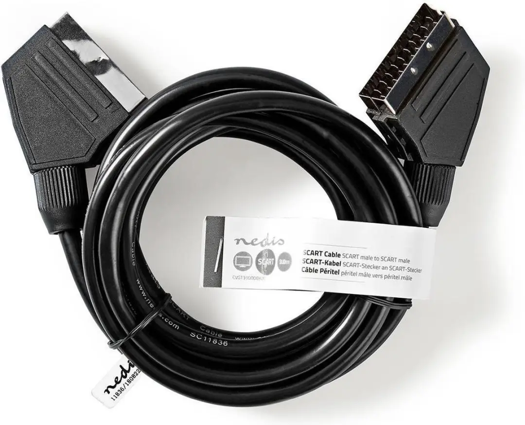 Nedis CVGT31000BK30 Scart-kabel 3,0m - Zwart
