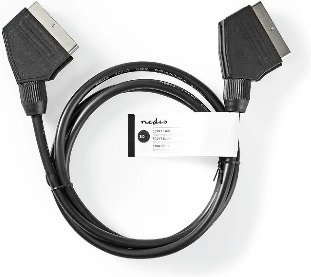 Nedis CVGT31000BK30 Scart-kabel 3,0m - Zwart