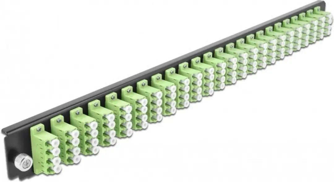 Delock 19" Splice Box Front Panel 24x LC Quad - Groen