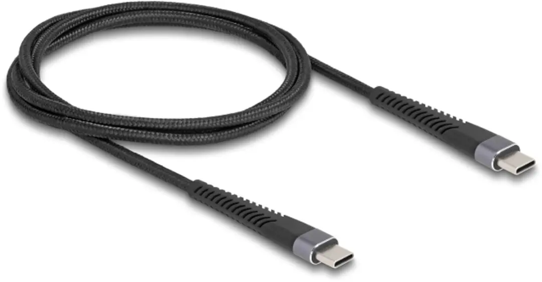 Delock USB 2.0 Type-C Kabel 60W 1m - Zwart