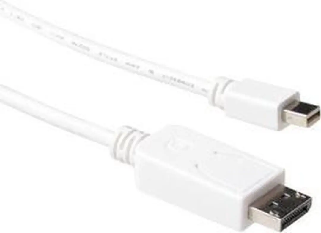 ACT AK3965 Mini DisplayPort-naar-DisplayPort-kabel - 2 m - Wit - afbeelding 6 van 6