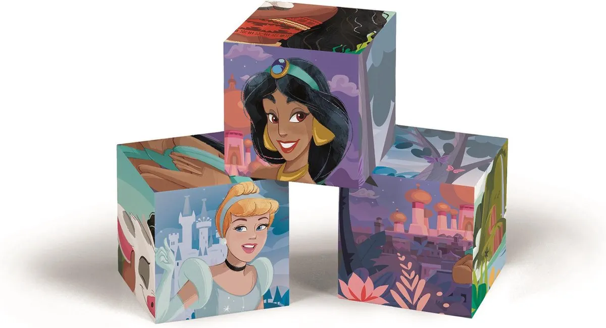 Clementoni Disney Prinsessen 12-delige Puzzel - 6 Afbeeldingen