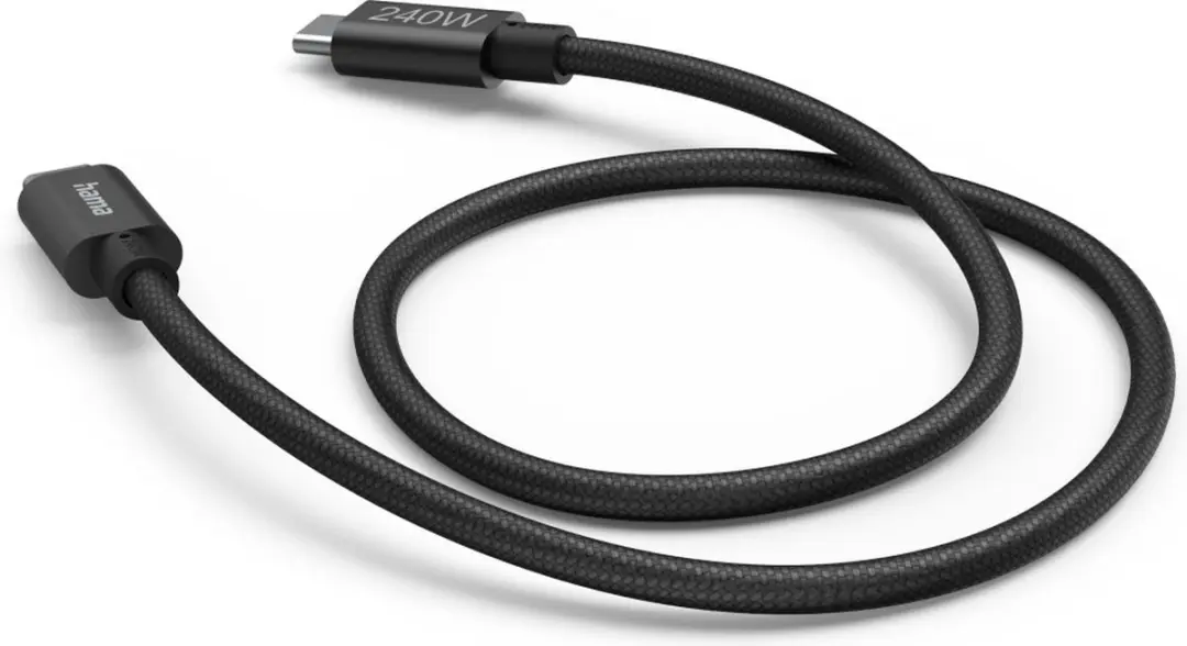 Hama USB-C Oplaadkabel 150cm 240W - Zwart