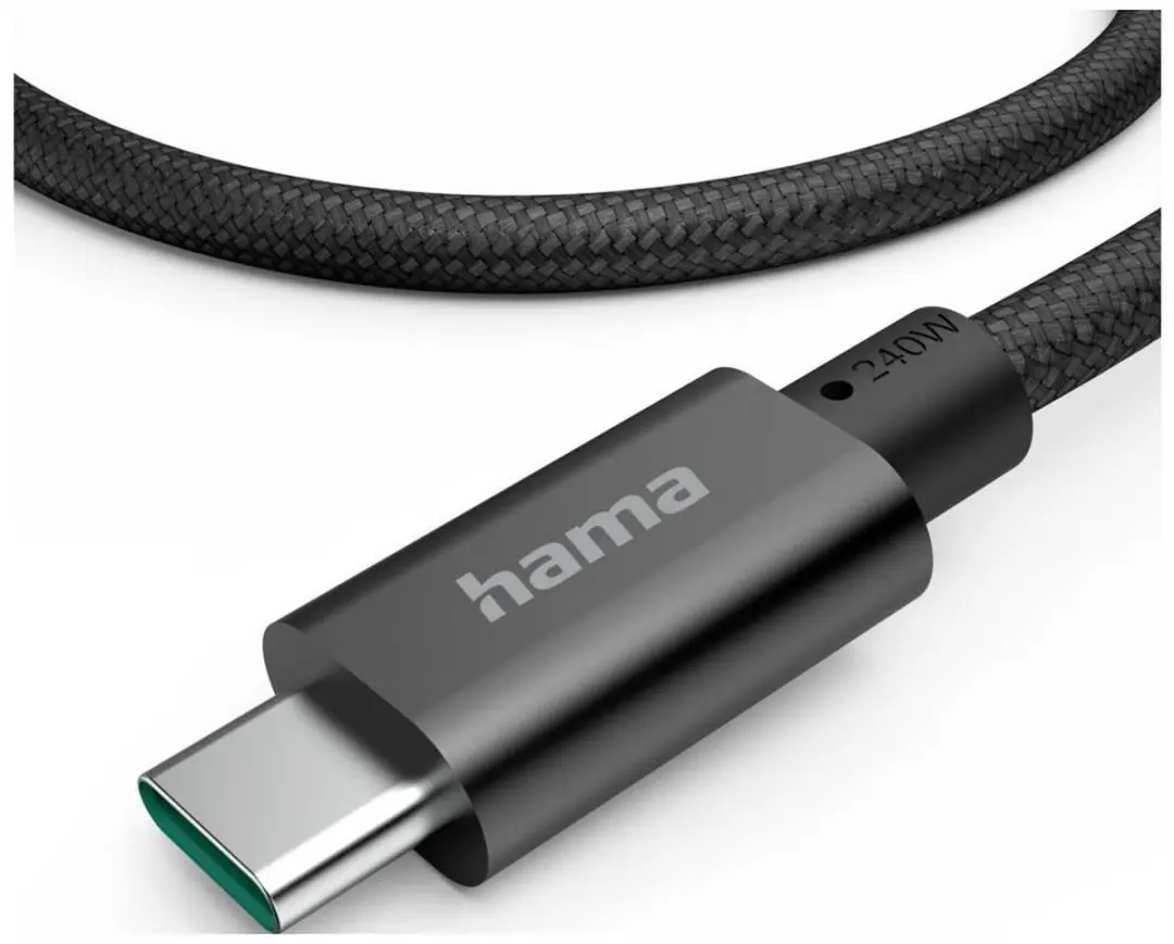 Hama USB-C Oplaadkabel 150cm 240W - Zwart