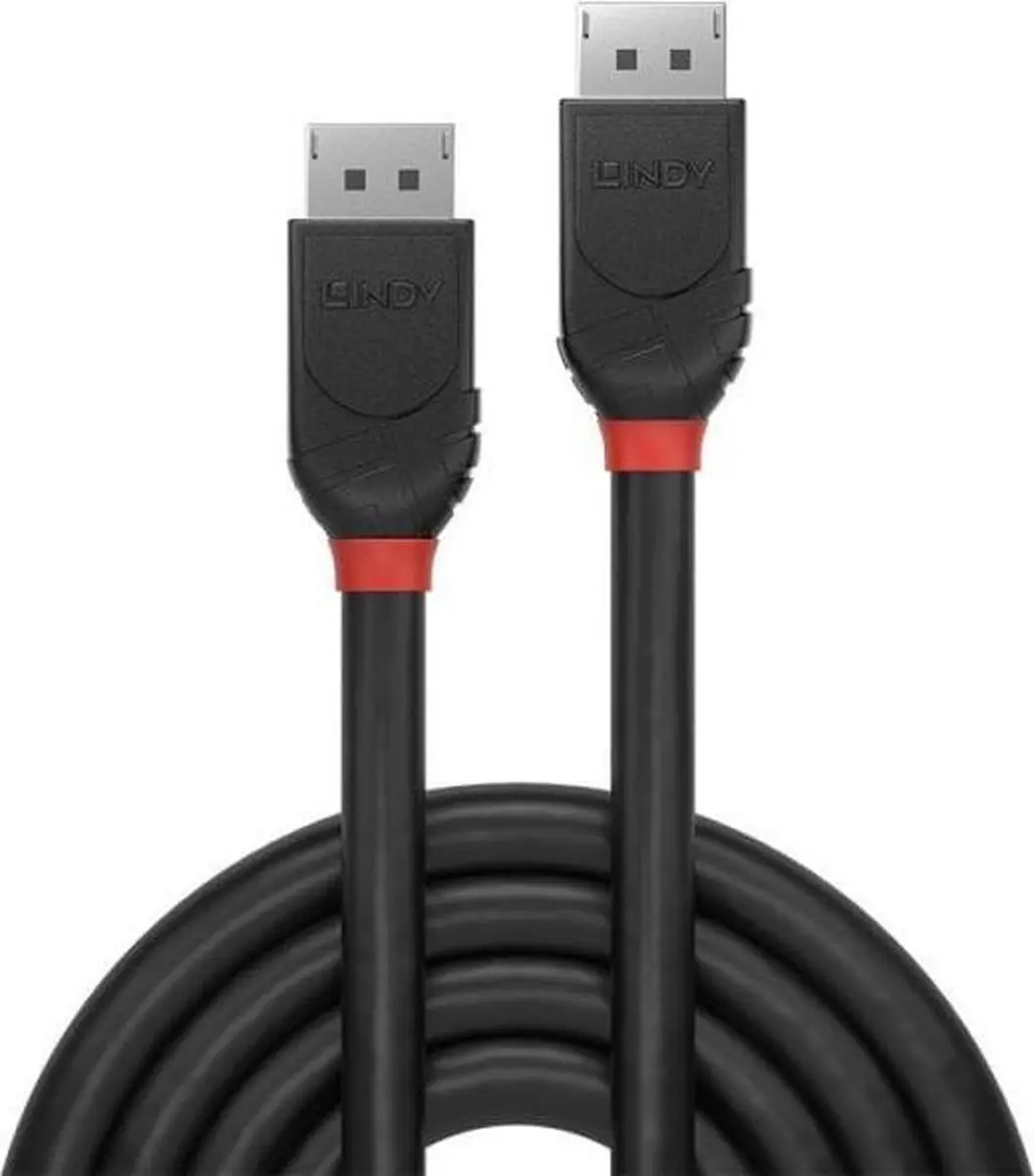 Lindy Black Line DisplayPort Kabel 3m - Zwart