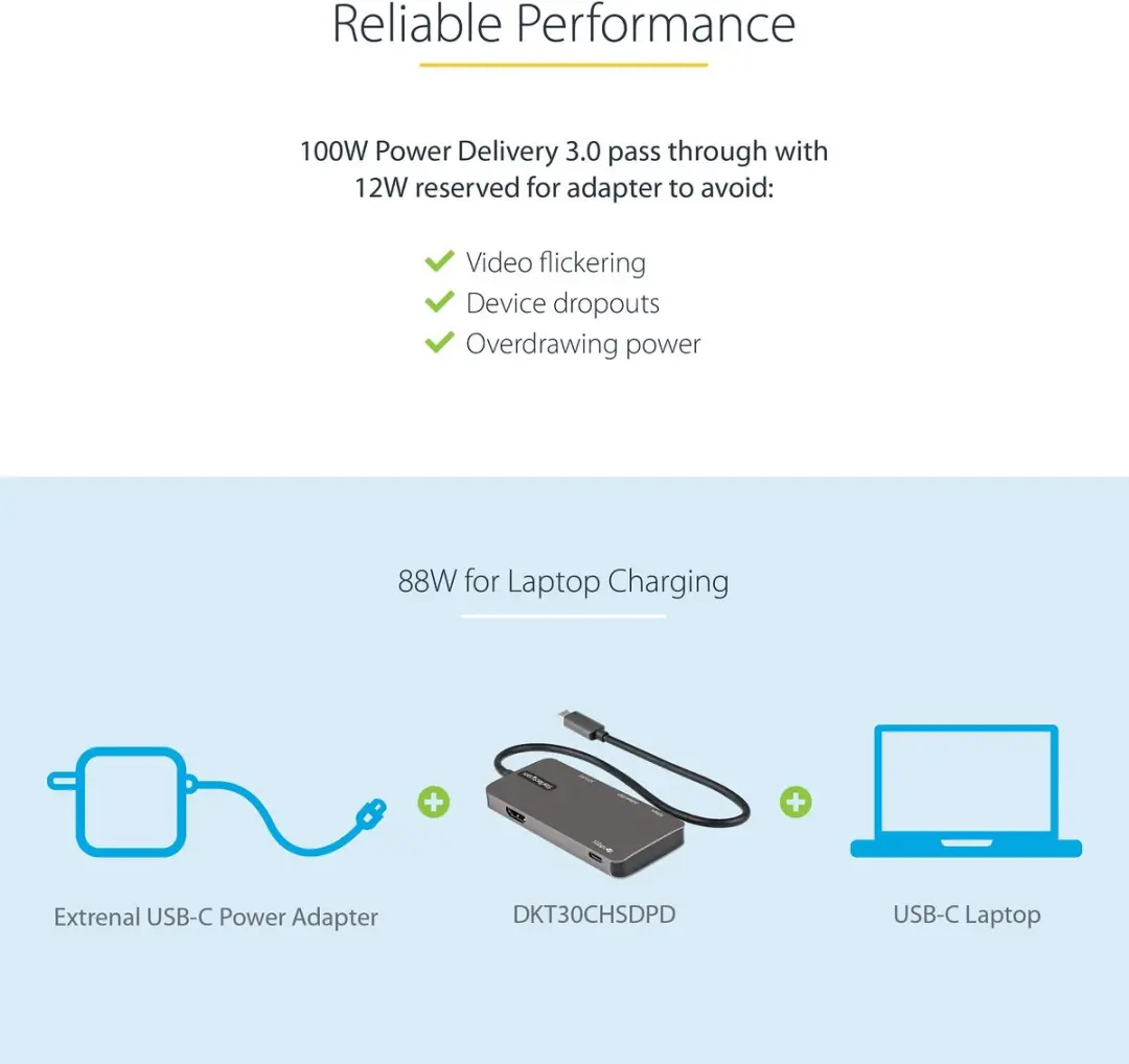Startech DKT30CHSDPD USB-C Adapter - 4K HDMI - Metaal