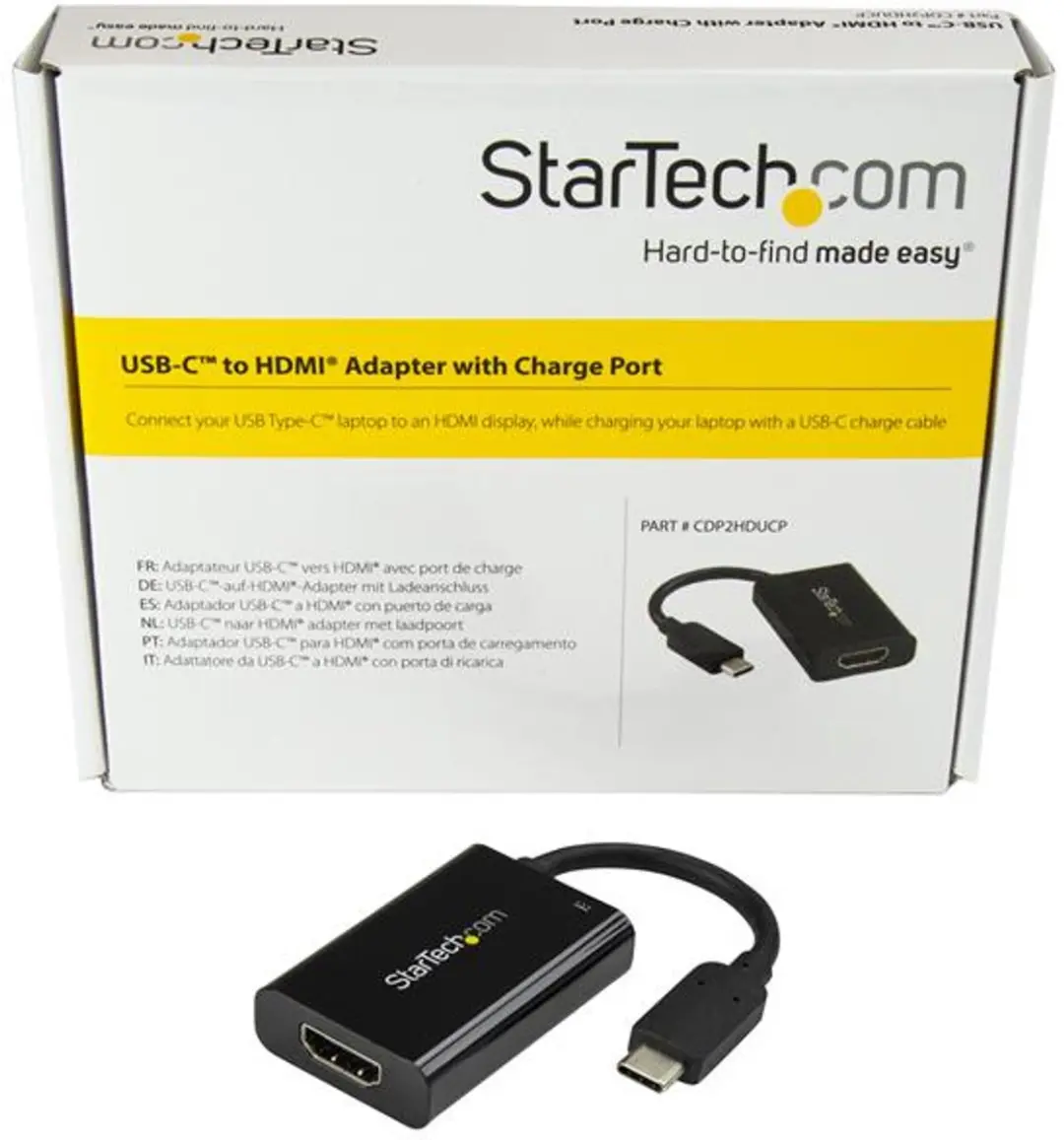 Startech CDP2HDUCP USB-C naar HDMI Adapter - 4K Ultra HD - Zwart