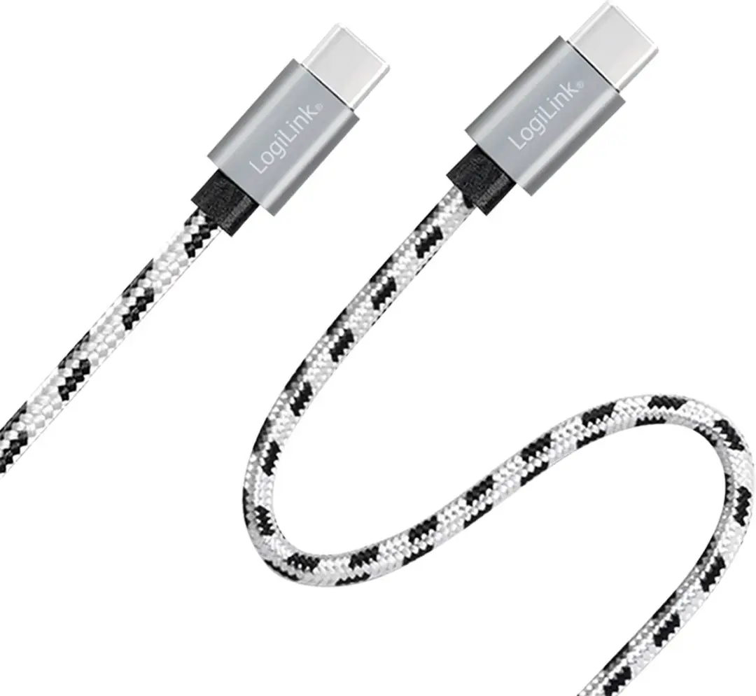Logilink CU0200 USB 2.0 Type-C Kabelset 3-delig - Wit/Zwart