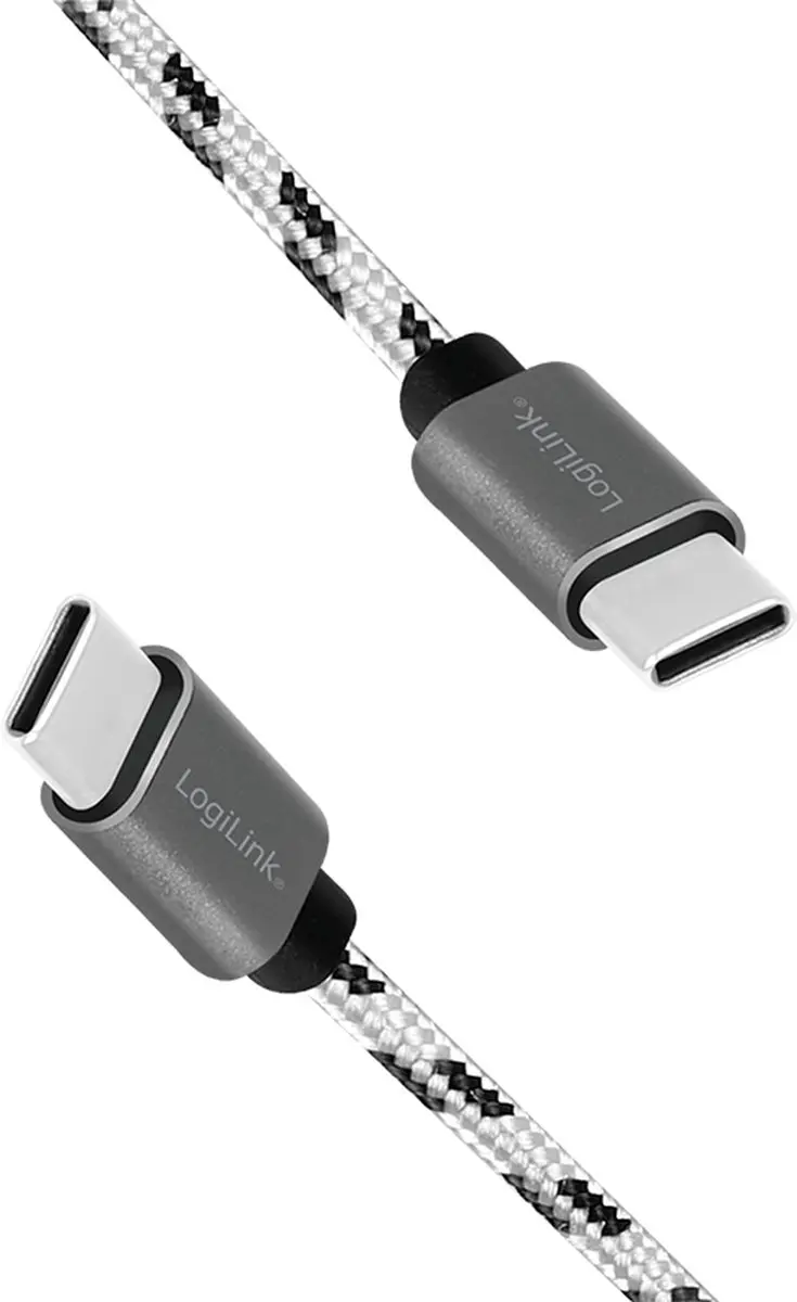 Logilink CU0200 USB 2.0 Type-C Kabelset 3-delig - Wit/Zwart