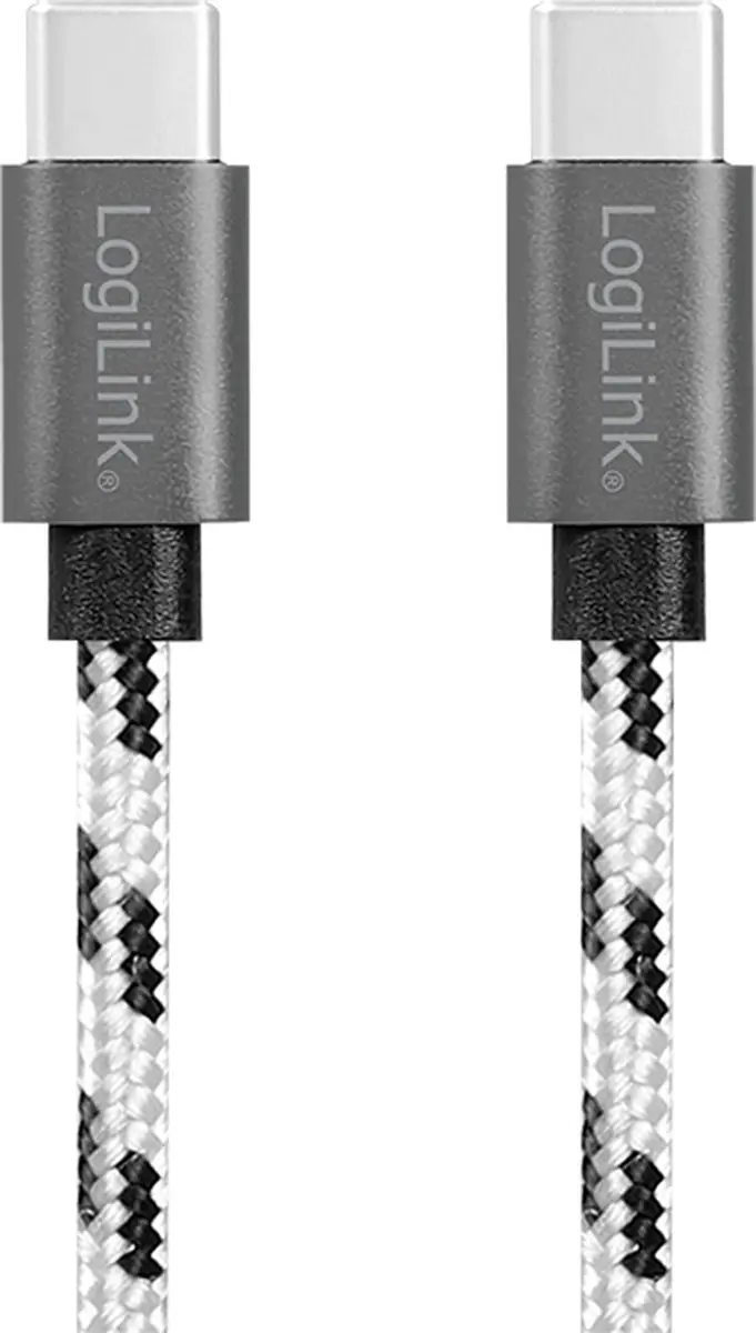 Logilink CU0200 USB 2.0 Type-C Kabelset 3-delig - Wit/Zwart