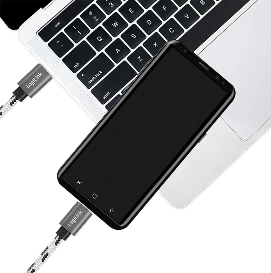 Logilink CU0200 USB 2.0 Type-C Kabelset 3-delig - Wit/Zwart