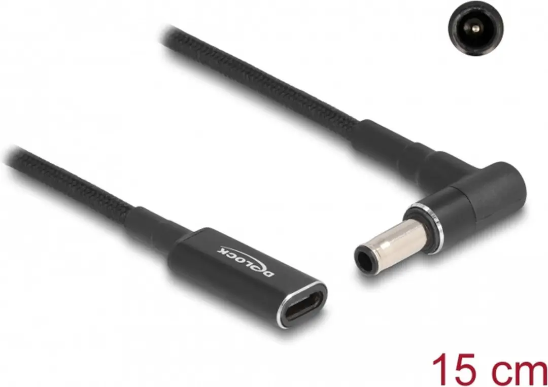 Delock USB-C naar Samsung Notebook Laadadapter 5,5x3,3mm - 0,15m