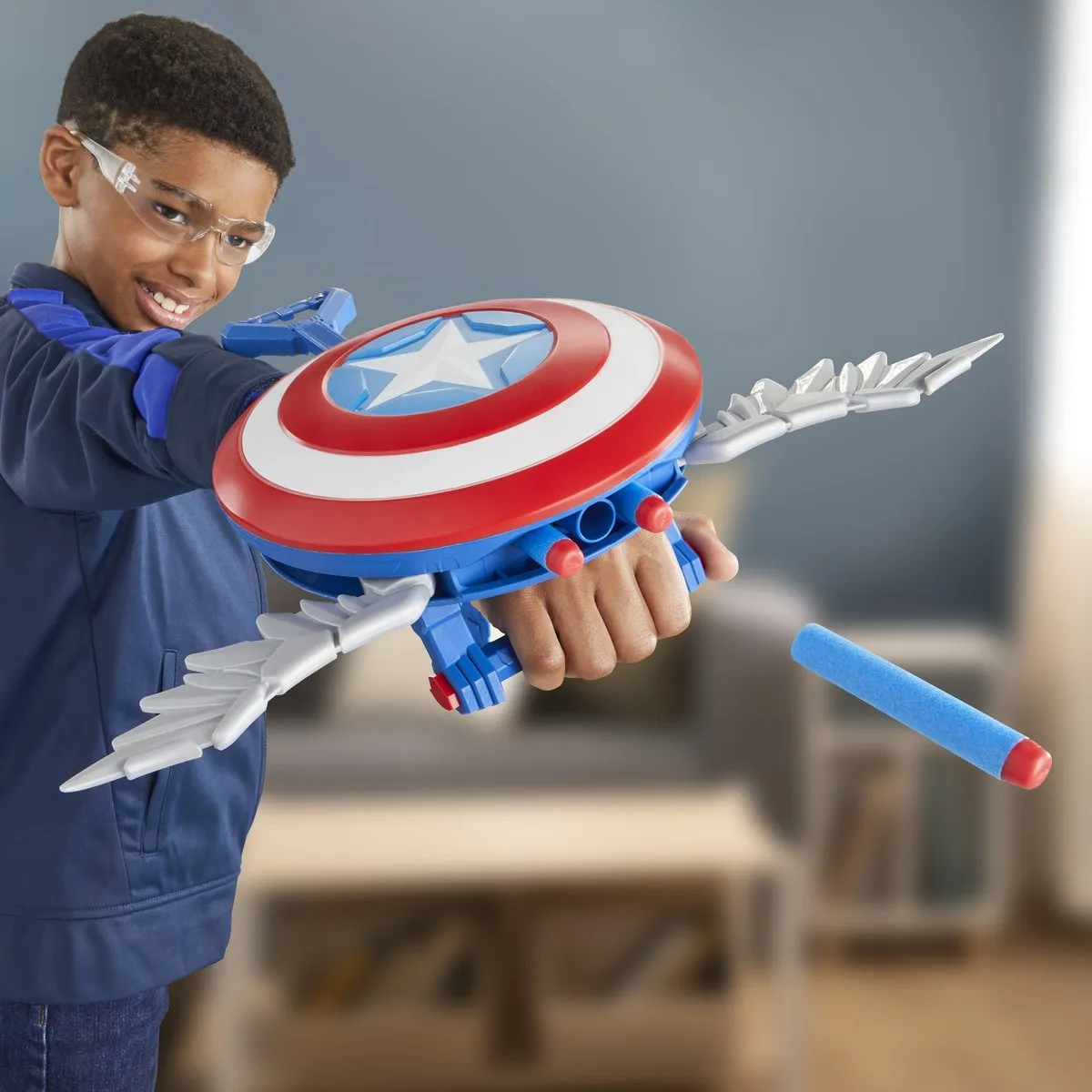 Hasbro Marvel Captain America Brave New World NERF Skyshot-blaster F9302EU4 - Meerkleurig