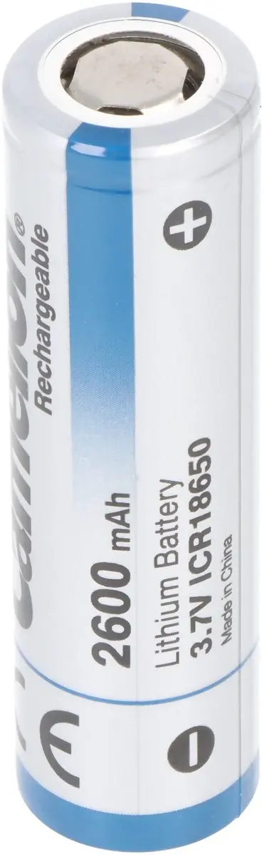 Camelion ICR18650 Li-Ion 2600mAh - Zilver - afbeelding 6 van 6