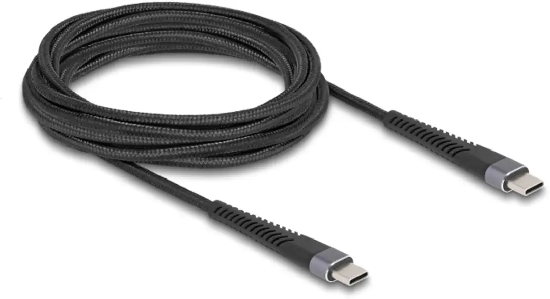 Delock USB 2.0 Type-C Kabel 60W 3m - Zwart
