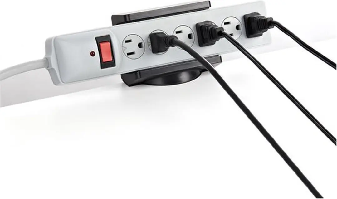 Startech PWRSTRPCLMP Stekkerdooshouder - Zwart - afbeelding 6 van 6