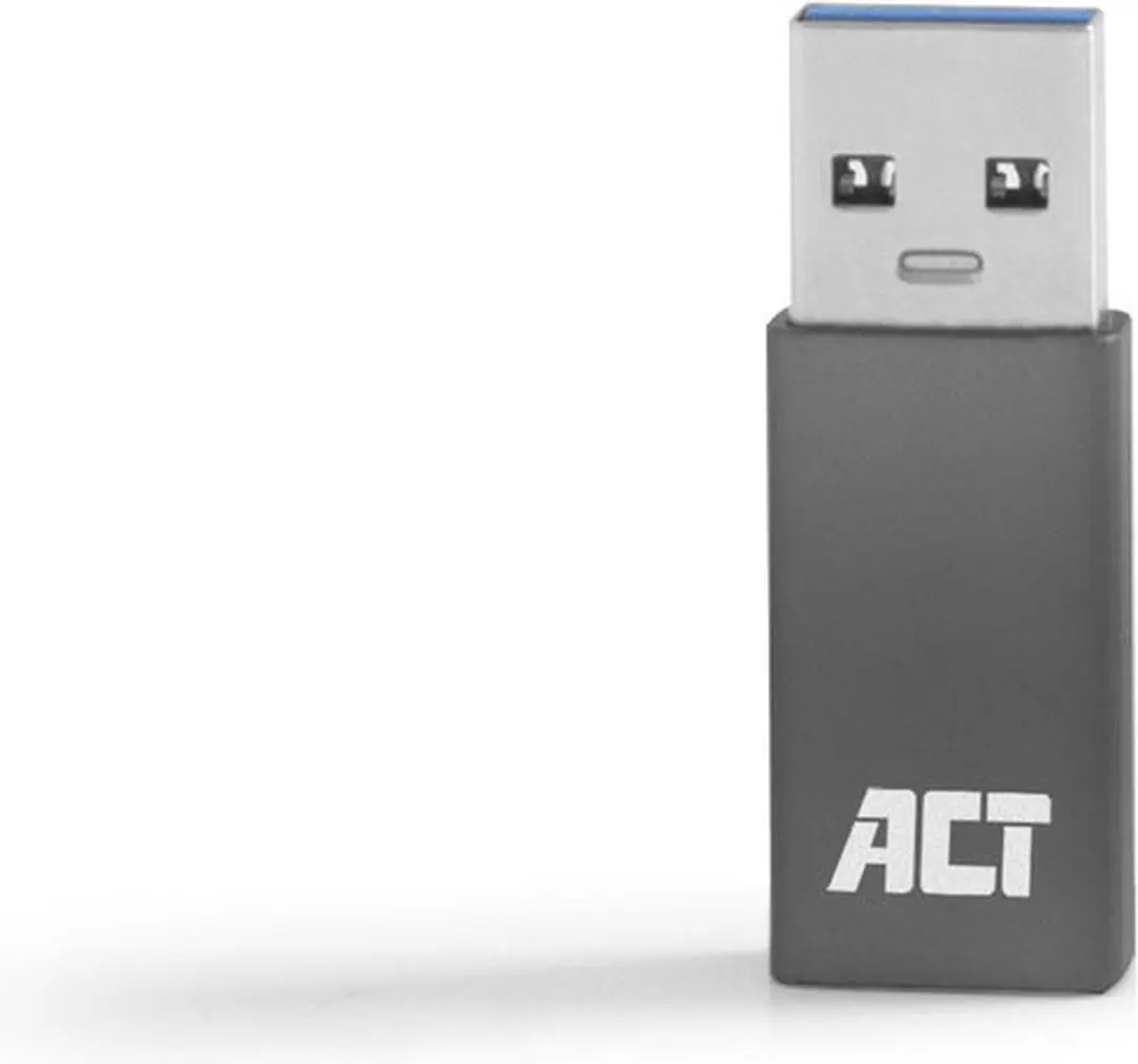 ACT AC7375 USB-C naar USB-A Adapter - Grijs