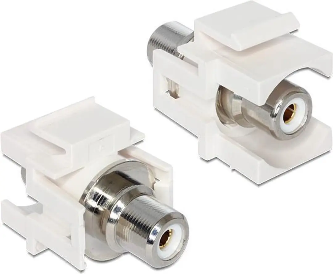 Delock Keystone Cinch Boekje - Wit